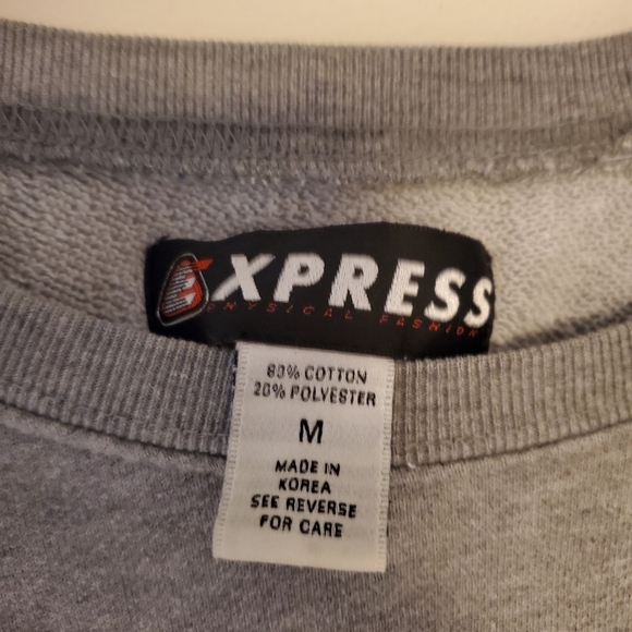 express bleu jeans terry raglan sweatshirt - Picture 3 of 5
